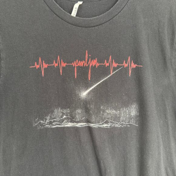Pearl Jam 2022 World Tour Concert T-Shirt Adult Medium Black Meteor heartbeat - Picture 3 of 8